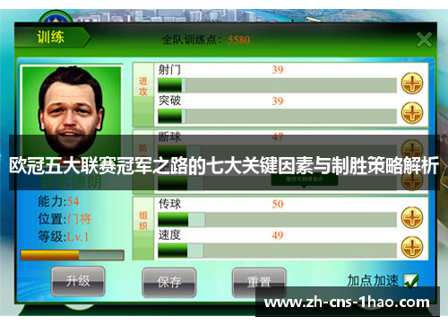 欧冠五大联赛冠军之路的七大关键因素与制胜策略解析