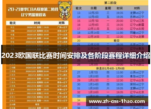 2023欧国联比赛时间安排及各阶段赛程详细介绍