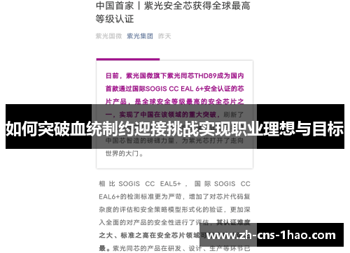 如何突破血统制约迎接挑战实现职业理想与目标